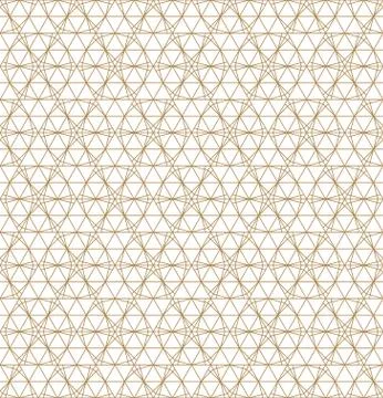 Seamless pattern based on Japanese ornament Kumiko Stock Illustration