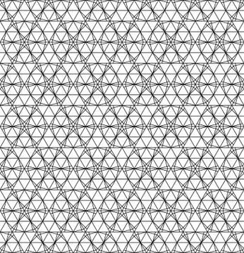 Seamless pattern based on Japanese ornament Kumiko Stock Illustration