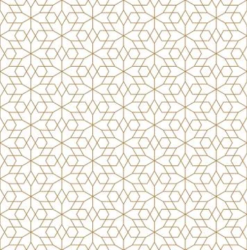 Seamless pattern based on Japanese ornament Kumiko Stock Illustration