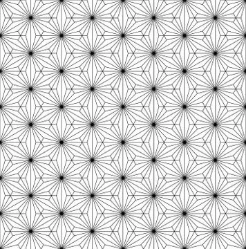Seamless pattern based on japanese ornament Kumiko Stock Illustration