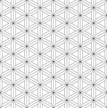 Seamless pattern based on japanese ornament Kumiko Stock Illustration