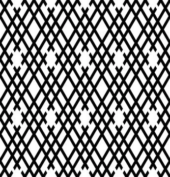 Seamless pattern based on japanese woodwork art.Black and white color. Stock Illustration