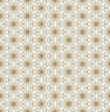 Seamless pattern based on Kumiko pattern Stock Illustration