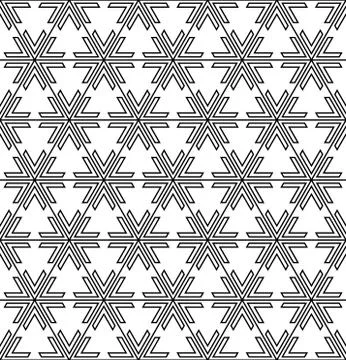Seamless pattern based on traditional Japanese Kumiko ornament Stock Illustration