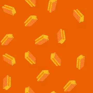 Seamless pattern bath yellow sponge cartoon vector 库存插图