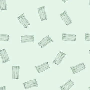 Seamless pattern bathtub shower bathroom curtain cartoon vector Stock Illustration