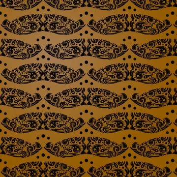 Seamless pattern batik indonesia for print retail industry Stock Illustration