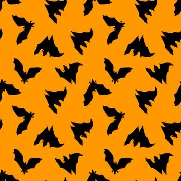 Seamless pattern of bats.Design for Halloween Illustrazione stock