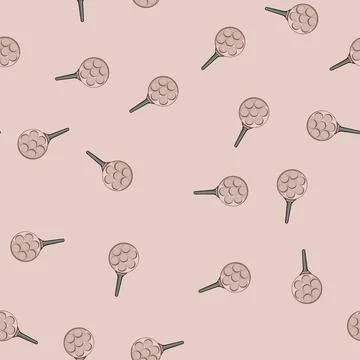 Seamless pattern batter mini pancake pan cartoon vector Stock Illustration