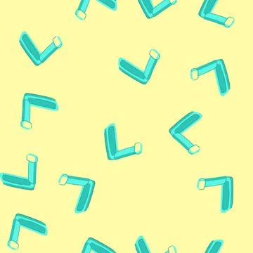 Seamless pattern battery book light cartoon vector 스톡 일러스트
