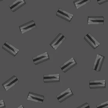 Seamless pattern battery power bank cartoon vector Stock Illustration