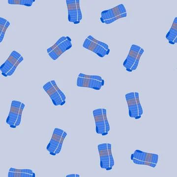 Seamless pattern battery vest heated cartoon vector Stockillustratie