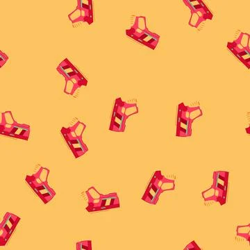Seamless pattern battle laser tag gun toy cartoon vector Stock Illustration