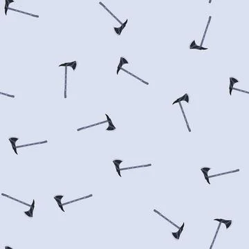 Seamless pattern battle viking axe cartoon vector Stock Illustration