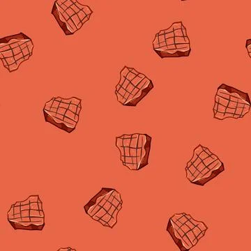 Seamless pattern bbq steak grill cartoon vector Stock Illustration