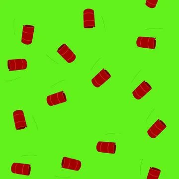 Seamless pattern beach chemical spill cartoon vector Stockillustratie