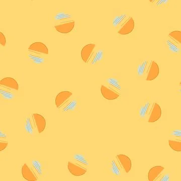 Seamless pattern beach sunset cartoon vector 库存插图