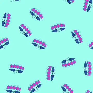 Seamless pattern bead friendship bracelet cartoon vector Stock Illustration