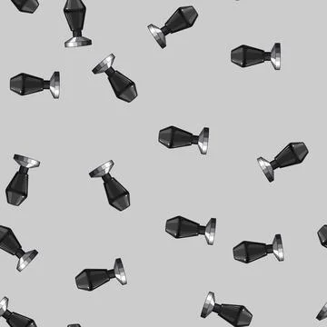 Seamless pattern bean tamper coffee cartoon vector Stock Illustration