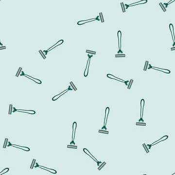 Seamless pattern beard shaver cartoon vector Stock Illustration