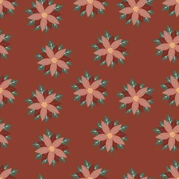 Seamless pattern with beautiful flowers. Perfect for wrapping paper, textil.. Stock Illustration