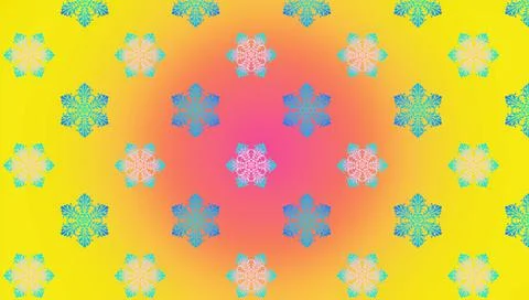Seamless pattern of beautiful snowflakes for Christmas or New Year's design Stock Illustration