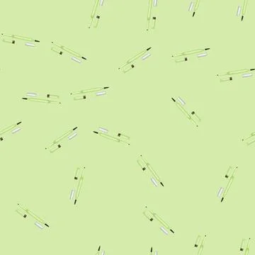 Seamless pattern beauty eyebrow pencil cartoon vector Stock Illustration