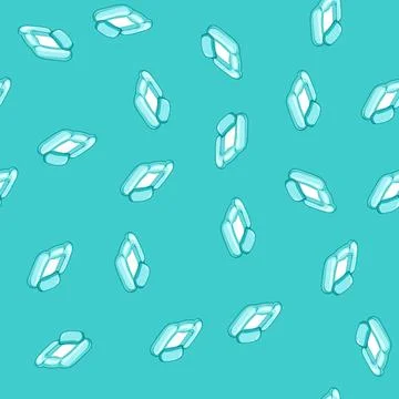 Seamless pattern bed inflatable mattress pool cartoon vector Stock Illustration