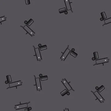 Seamless pattern beef smoker bbq cartoon vector Illustrazione stock