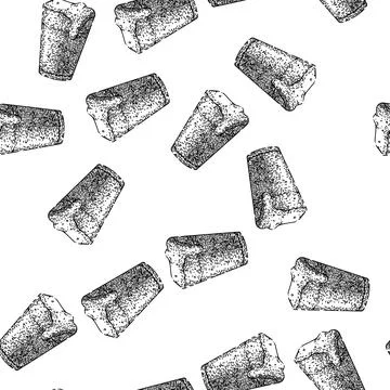 Seamless pattern beer alcohol cup sketch hand drawn Stockillustratie