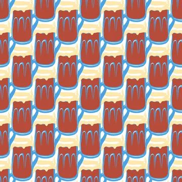 Seamless pattern with beer Stock Illustration