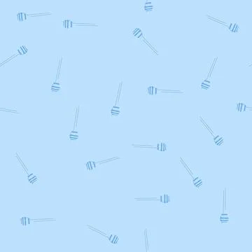 Seamless pattern beeswax honey dipper stick cartoon vector Stock Illustration