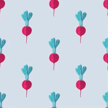 Seamless pattern with beetroots 스톡 일러스트