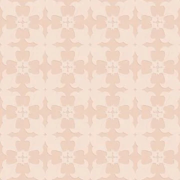 Seamless pattern on beige background, Arabic arabesque style in design, decor Stock Illustration