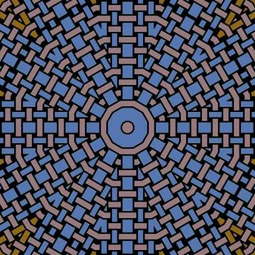 Seamless pattern beige blue orange black Stock Illustration