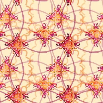 Seamless pattern from beige lace Stock Illustration