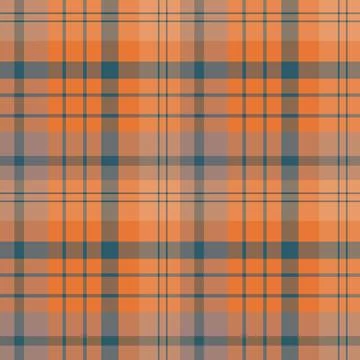 Seamless pattern in beige, orange, dark blue colors for plaid, fabric, textil Illustrazione stock