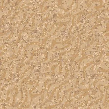 Seamless pattern beige waves of the sand on a light brown background Stock Illustration