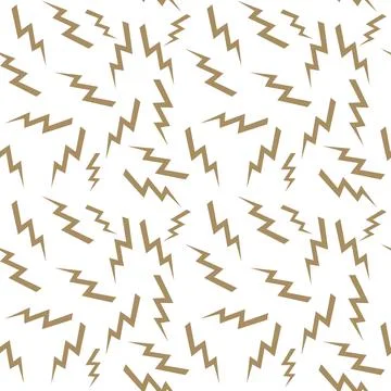 Seamless pattern with beige zippers on a white background. Illustrazione stock