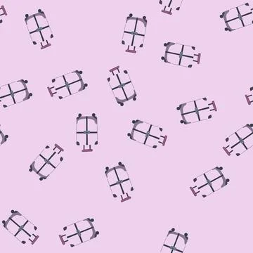 Seamless pattern belt luggage strap cartoon vector Illustrazione stock