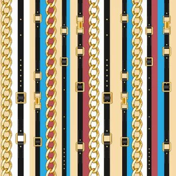 Seamless pattern with belts 스톡 일러스트