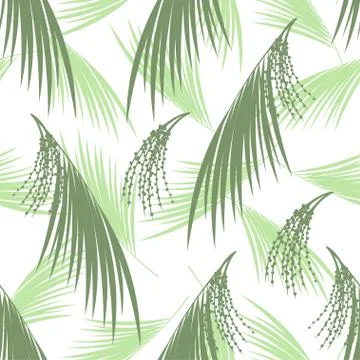 Seamless pattern berries and leaves Stock Illustration