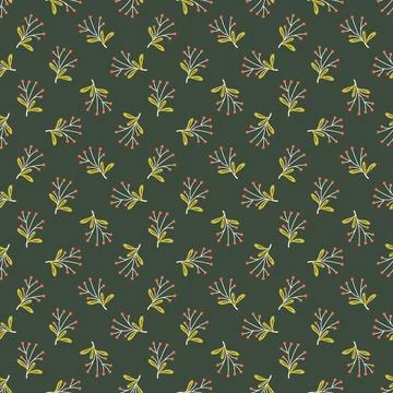 Seamless pattern with berries Stock Illustration