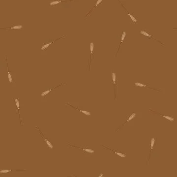 Seamless pattern besom witch broom cartoon vector Stock Illustration