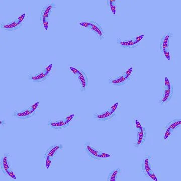 Seamless pattern betta exotic fish cartoon vector Stock Illustration