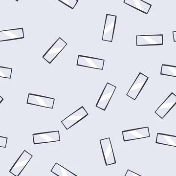 Seamless pattern beveled wall mirror cartoon vector Stock Illustration