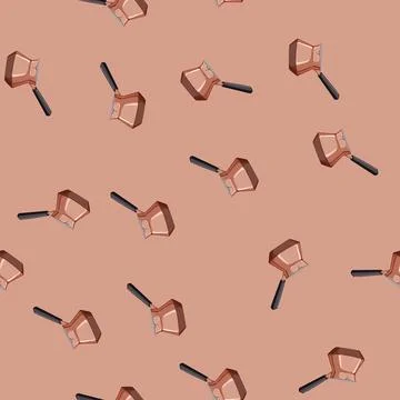Seamless pattern beverage cezve coffee cartoon vector Stock Illustration