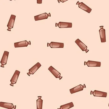 Seamless pattern beverage cocktail shaker cartoon vector Stock Illustration