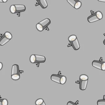Seamless pattern bg studio light cartoon vector Illustrazione stock