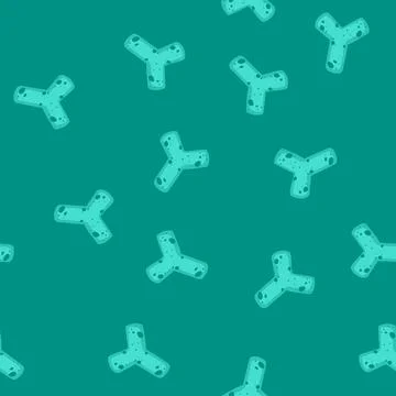 Seamless pattern bifidobacterium cell representing healthy gut microbiome Illustrazione stock